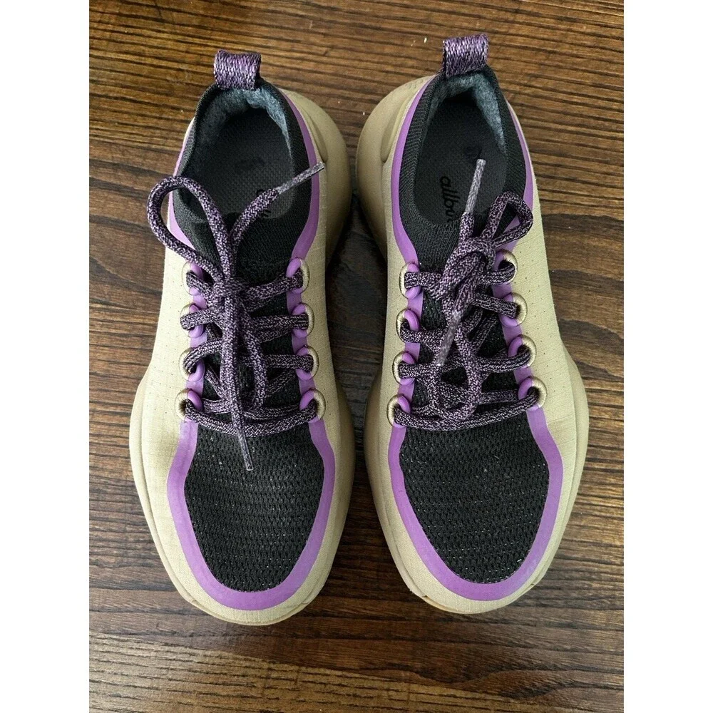 Allbirds Trail Runners Shoes Size Women's 6 Hazy Beige Lux Purple Hike Outdoors
